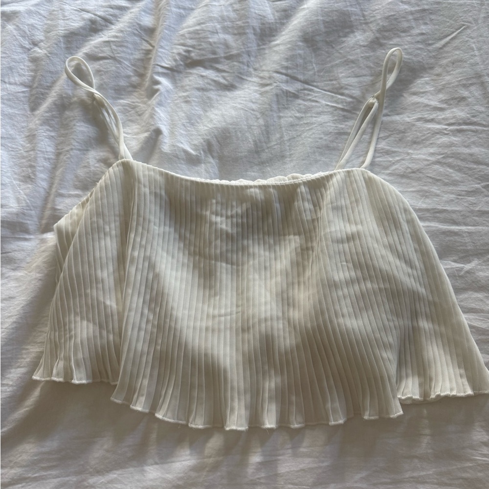 Princess Polly Pleated Crop Top